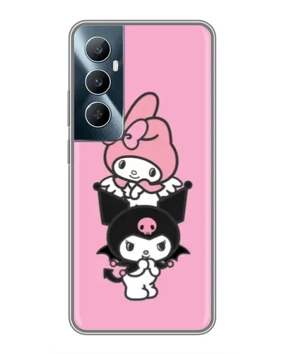 Чехол для Realme C65 с картинкой «My Melody и Kuromi»