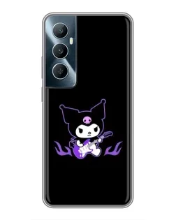 Чехол для Realme C65 с картинкой «Электрическая Kuromi»