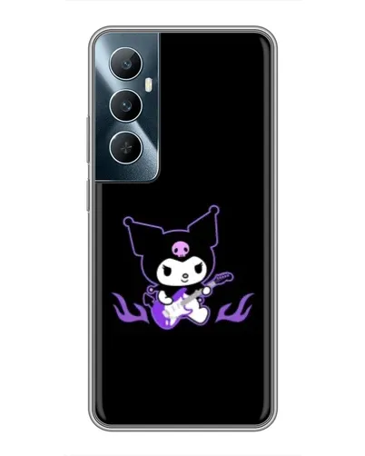 Чехол для Realme C65 с картинкой «Электрическая Kuromi»