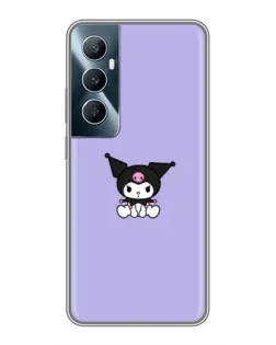 Чехол для Realme C65 с картинкой «Kuromi — фиолетовый минимализм»