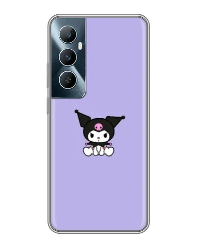 Чехол для Realme C65 с картинкой «Kuromi — фиолетовый минимализм»