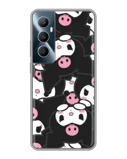 Чехол для Realme C65 с картинкой «Паттерн голов Куроми»