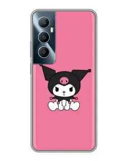 Чехол для Realme C65 с картинкой «Хмурая Kuromi»