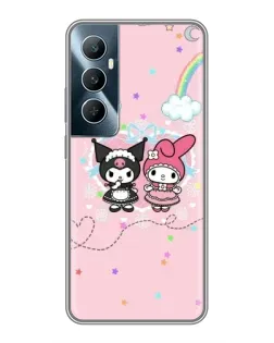 Чехол для Realme C65 с картинкой «My Melody и Kuromi»