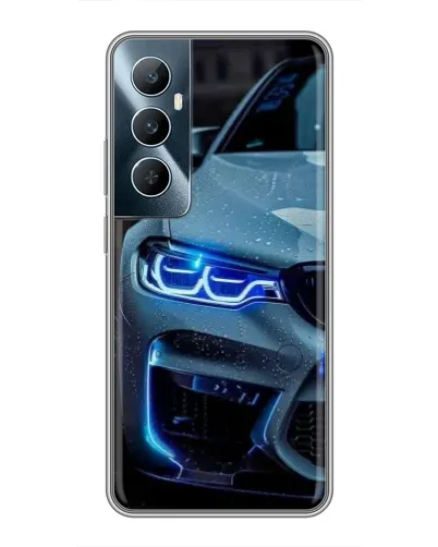 Чохол для Realme C65 з картинкою «Погляд BMW з синіми фарами» Чохол для Realme C65 з картинкою «Погляд BMW з синіми фарами»