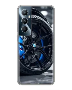 Чохол для Realme C65 з картинкою «Колесо BMW зблизька»