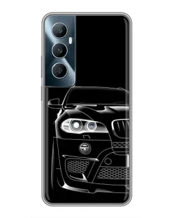 Чохол для Realme C65 з картинкою «Темний силует BMW»