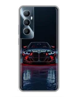 Чохол для Realme C65 з картинкою «BMW на мокрій дорозі»