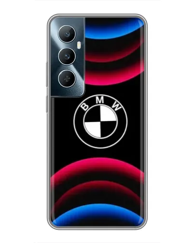 Чохол для Realme C65 з картинкою «Логотип BMW та неонові дуги» Чохол для Realme C65 з картинкою «Логотип BMW та неонові дуги»