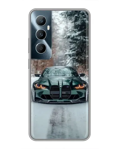 Чохол для Realme C65 з картинкою «BMW у зимовому лісі» Чохол для Realme C65 з картинкою «BMW у зимовому лісі»