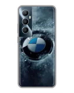 Чохол для Realme C65 з картинкою «Логотип BMW — лід»