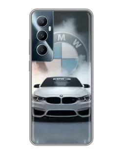 Чохол для Realme C65 з картинкою «BMW в білому диму»
