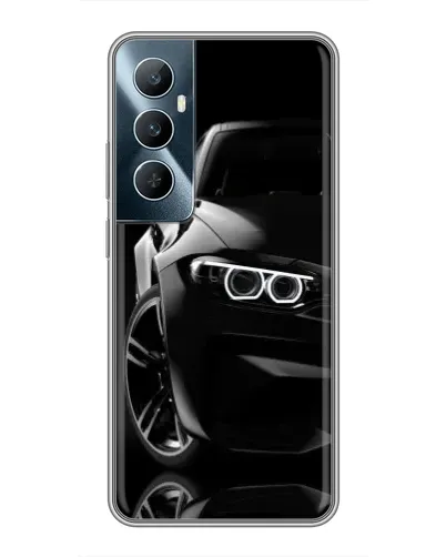 Чехол для Realme C65 с картинкой «Черная BMW — профиль» Чехол для Realme C65 с картинкой «Черная BMW — профиль»