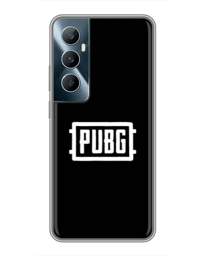 Чехол для Realme C65 с картинкой «Лого BMW — металлический блеск»
