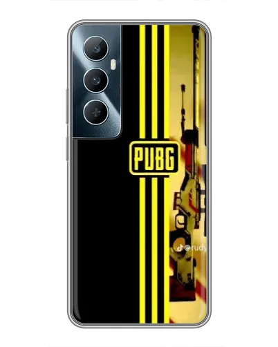 Чехол для Realme C65 с картинкой «PUBG — камуфляжный шлем»