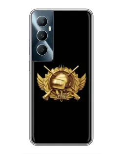 Чохол для Realme C65 з картинкою «PUBG — помаранчевий градієнт»