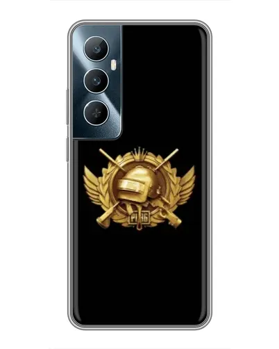 Чехол для Realme C65 с картинкой «PUBG — оранжевый градиент»