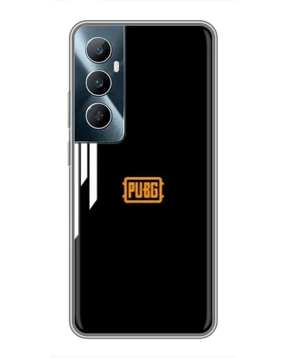 Чехол для Realme C65 с картинкой «PUBG — вертикальные линии»