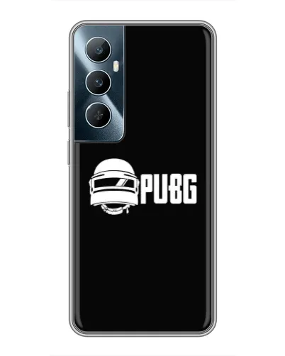 Чехол для Realme C65 с картинкой «PUBG — классический лого»