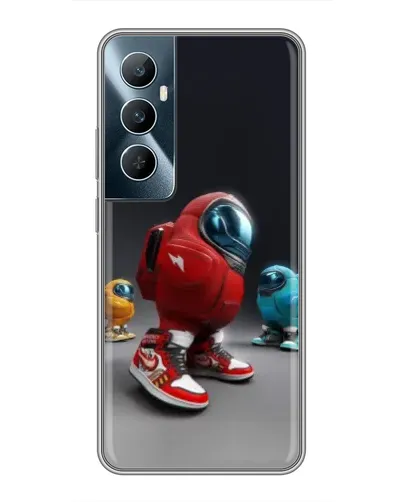 Чехол для Realme C65 с картинкой «Among Us — 3D стиль»