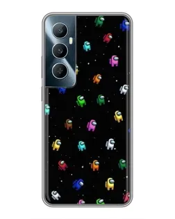 Чохол для Realme C65 з картинкою «Екіпаж Among Us»