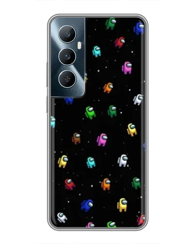 Чехол для Realme C65 с картинкой «Экипаж Among Us»