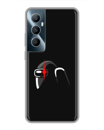 Чехол для Realme C65 с картинкой «Among Us шлем»