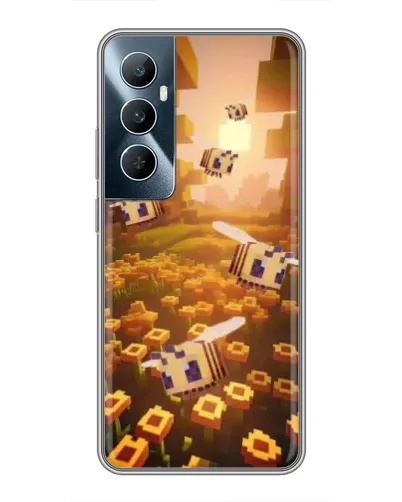Чехол для Realme C65 с картинкой «Поле подсолнухов»