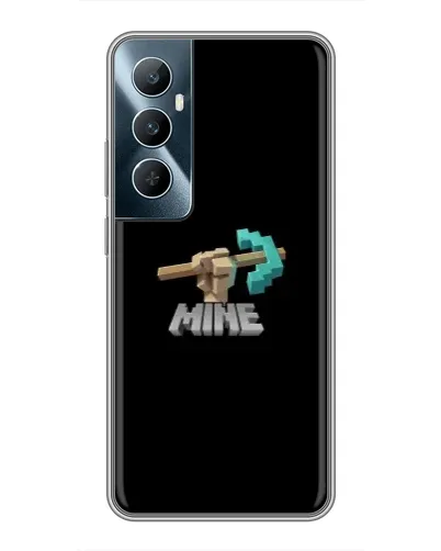 Чехол для Realme C65 с картинкой «Алмазная кирка»