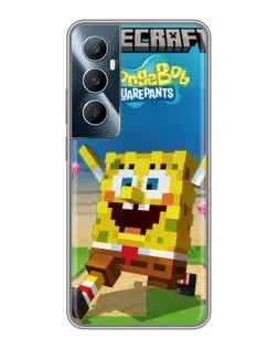 Чохол для Realme C65 з картинкою «Губка Боб Minecraft» Чохол для Realme C65 з картинкою «Губка Боб Minecraft»