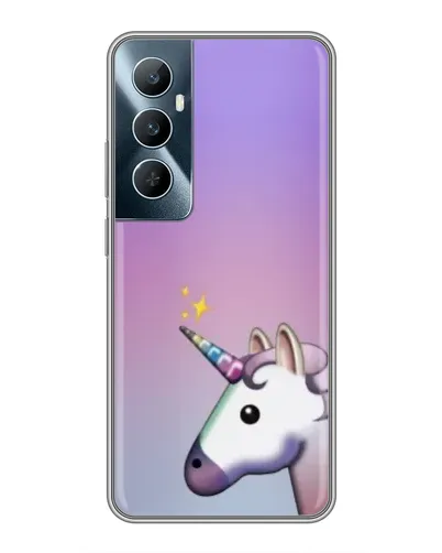 Чехол для Realme C65 с картинкой «Единорог градиент» Чехол для Realme C65 с картинкой «Единорог градиент»