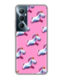 Чехол для Realme C65 с картинкой «Единороги на розовом» Чехол для Realme C65 с картинкой «Единороги на розовом»