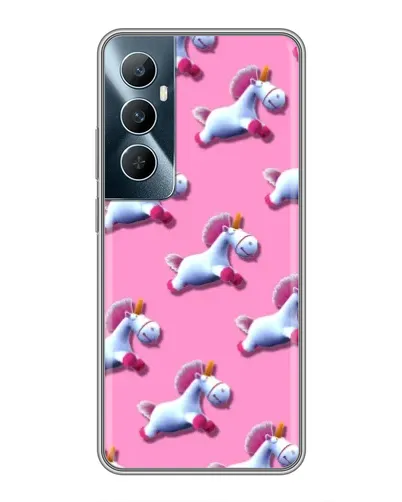 Чехол для Realme C65 с картинкой «Единороги на розовом» Чехол для Realme C65 с картинкой «Единороги на розовом»