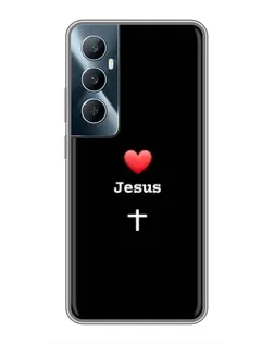 Чохол для Realme C65 з картинкою «Серце - Jesus»