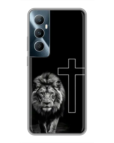 Чохол для Realme C65 з картинкою «Лев та Хрест» Чохол для Realme C65 з картинкою «Лев та Хрест»