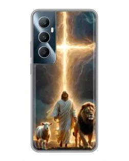 Чохол для Realme C65 з картинкою «Лев Юди та Світло»