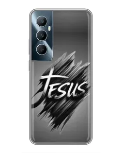 Чохол для Realme C65 з картинкою «Напис Jesus Graffiti»