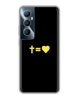 Чохол для Realme C65 з картинкою «Серце та Хрест»