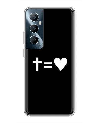 Чохол для Realme C65 з картинкою «Хрест та Серце» Чохол для Realme C65 з картинкою «Хрест та Серце»