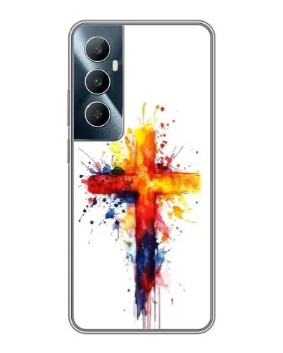 Чохол для Realme C65 з картинкою «Акварельний хрест» Чохол для Realme C65 з картинкою «Акварельний хрест»