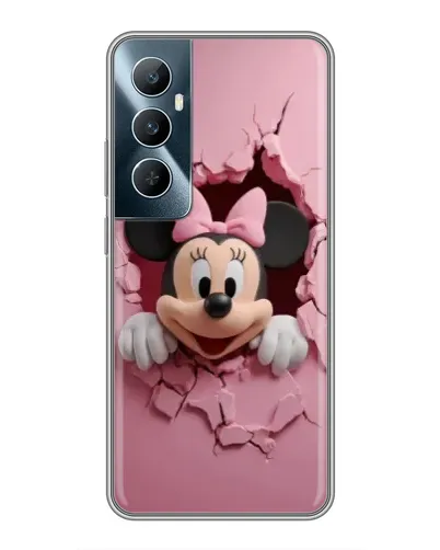 Чехол для Realme C65 с картинкой «Минни сквозь стену»