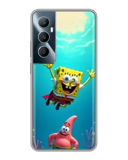 Чехол для Realme C65 с картинкой «Спанч Боб под водой» Чехол для Realme C65 с картинкой «Спанч Боб под водой»