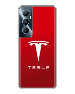 Чохол для Realme C65 з картинкою «Tesla Red Classic»