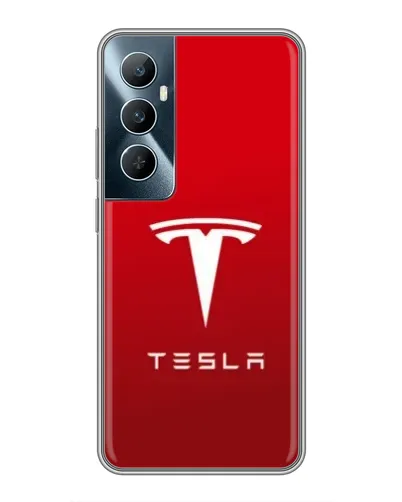 Чехол для Realme C65 с картинкой «Tesla Red Classic»
