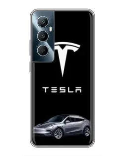 Чохол для Realme C65 з картинкою «Tesla Model Y»