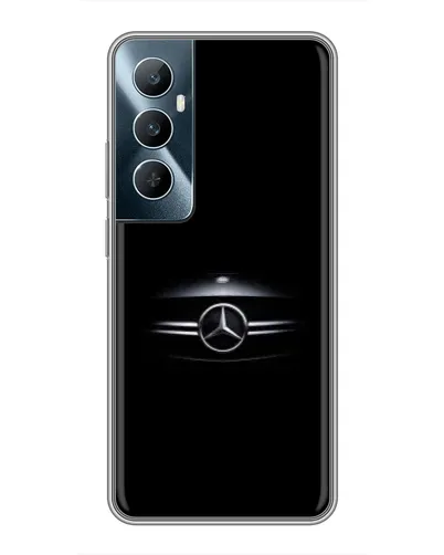 Чехол для Realme C65 с картинкой «Mercedes — абстрактные линии»