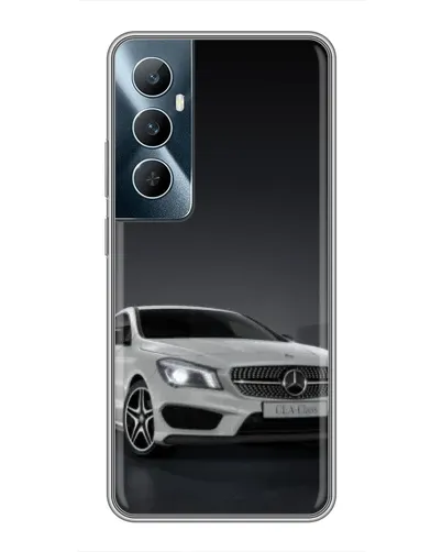 Чехол для Realme C65 с картинкой «Mercedes AMG GT Silver»