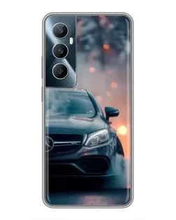 Чохол для Realme C65 з картинкою «Mercedes — нічне місто»