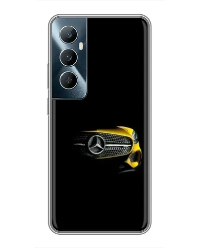 Чехол для Realme C65 с картинкой «Mercedes — ретро стиль»