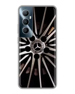 Чехол для Realme C65 с картинкой «Диск Mercedes»
